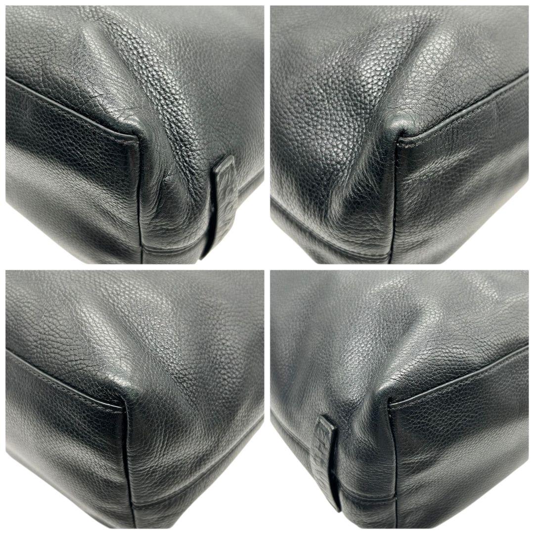 コーチ トートバッグ 黒 ブラック トランスアトランティック 2way A4収納 ビジネスバッグ ショルダーバッグ ハンドバッグ レザー 本革 シルバー金具 ロゴタグ F77181 COACH