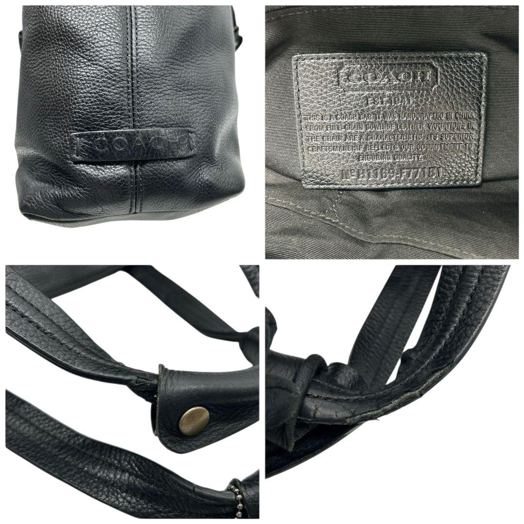 コーチ トートバッグ 黒 ブラック トランスアトランティック 2way A4収納 ビジネスバッグ ショルダーバッグ ハンドバッグ レザー 本革 シルバー金具 ロゴタグ F77181 COACH