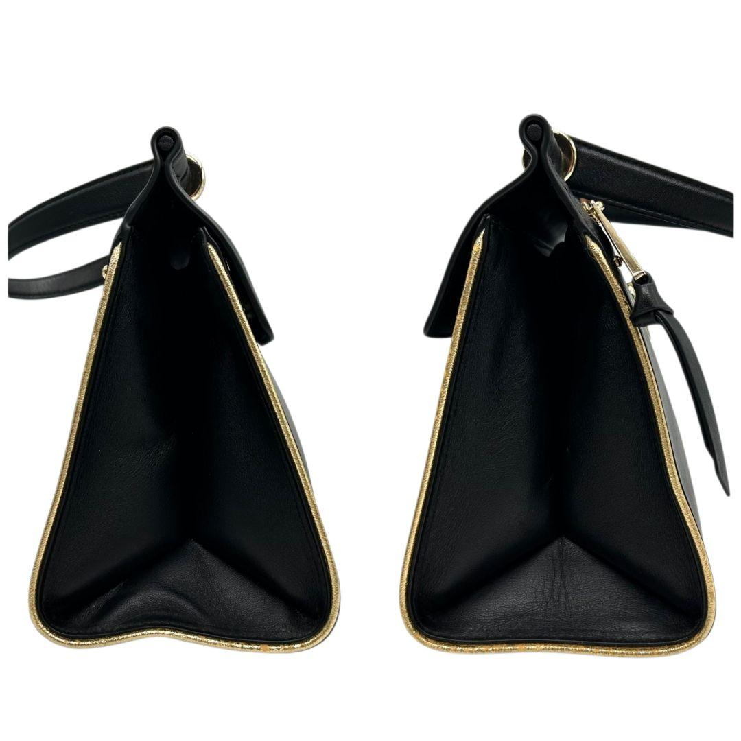 マイケルコース ハンドバッグ 黒 ブラック フラップ 2way トートバッグ ショルダーバッグ 斜め掛け可 レザー 本革 ゴールド金具 ロゴ s15 MICHAEL KORS