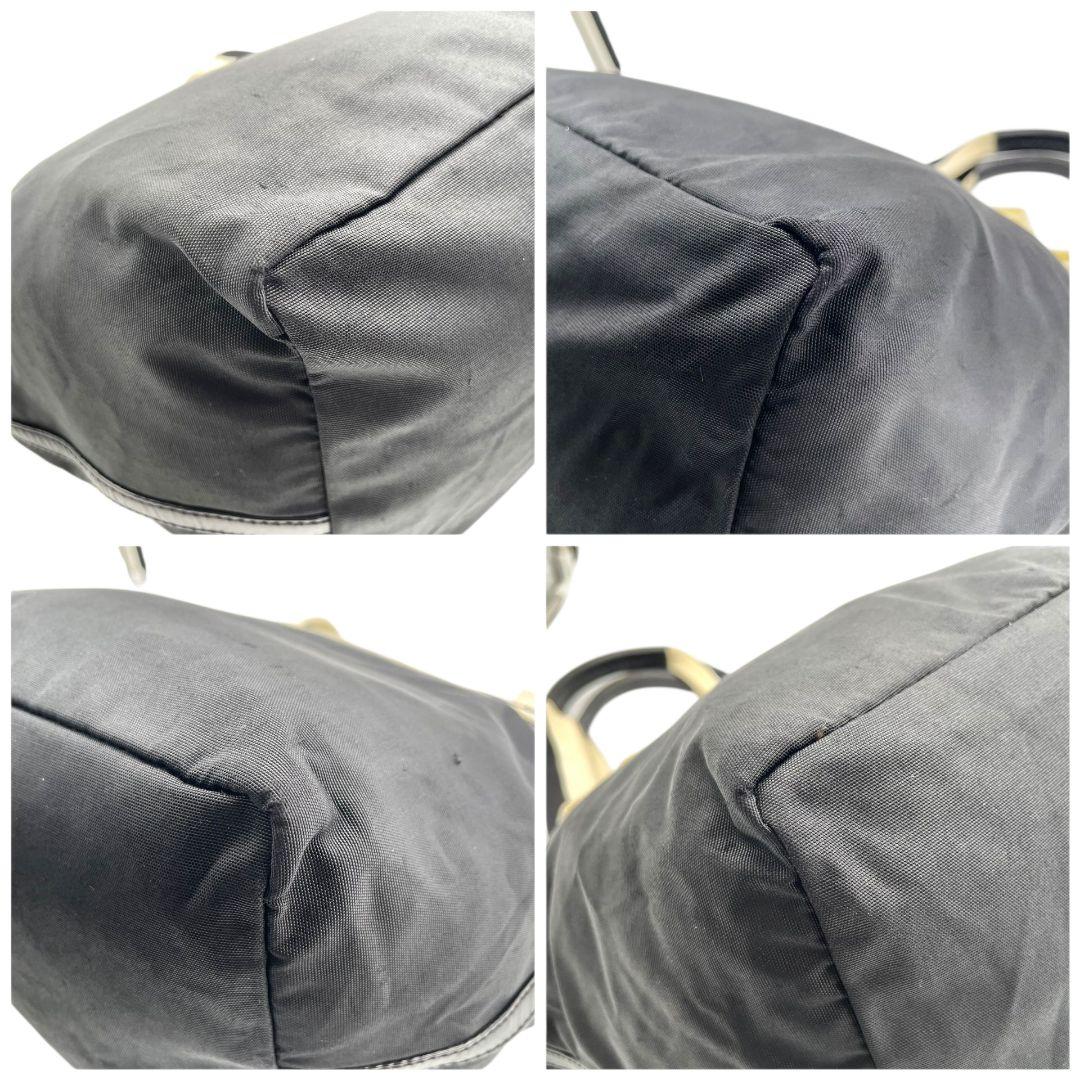 ケイトスペード　ハンドバッグ　黒　リボン　ナイロン　ロゴ　ワンショルダー　T4　トートバッグ　kate spade　肩掛け可　肩かけ可　ブラック　ホワイト