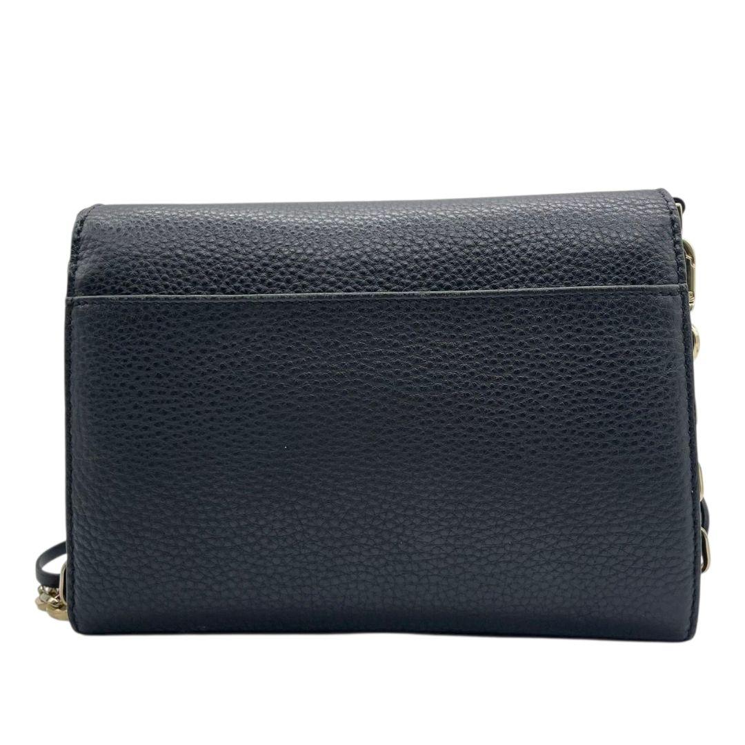 トリーバーチ ショルダーバッグ 黒 ロゴ フラップ レザー チェーン s5 本革 斜め掛け可 ブラック ゴールド金具 TORY BURCH オシャレ