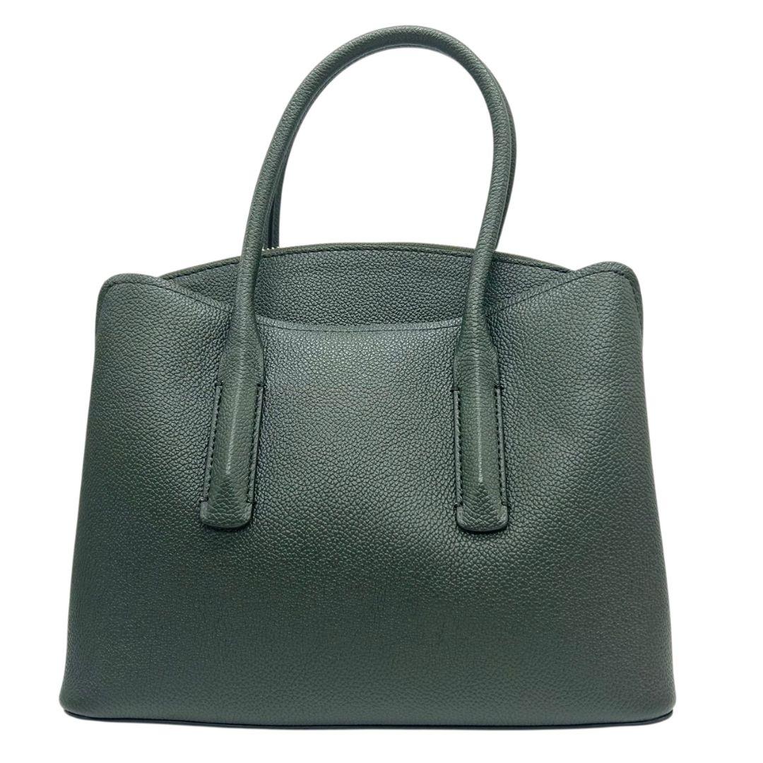 ケイトスペード kate spade ハンドバッグ トートバッグ グリーン 緑 カーキ ロゴ チャーム付き レザー 本革 ショルダーバッグ 斜め掛け可 自立可 ゴールド金具 ロゴタグ H