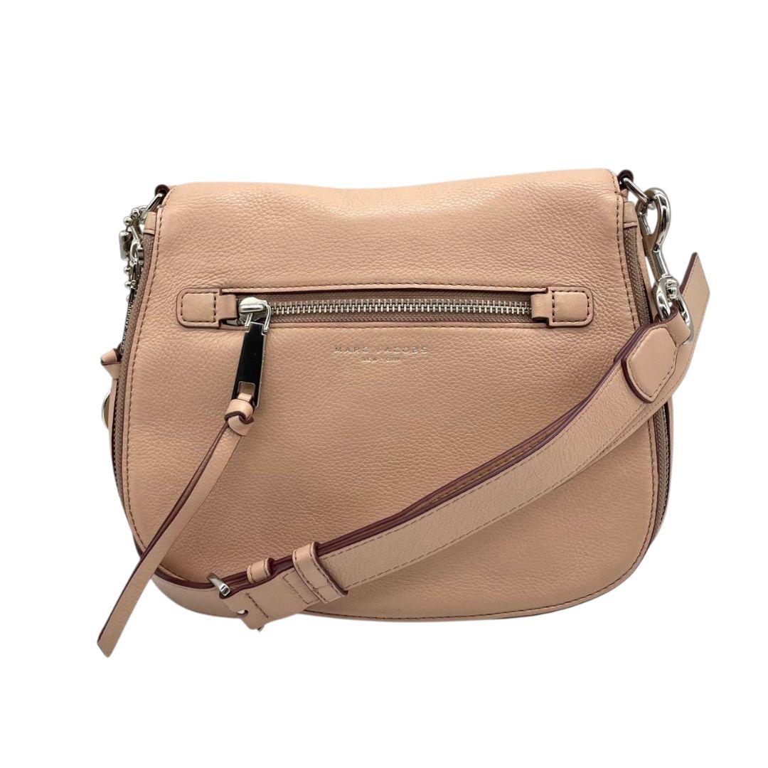 MARC JACOBS マークジェイコブス ショルダーバッグ ピンク ホーボー レザー 本革 斜め掛け可 シルバー金具 u6 エレガント 高級感 女性らしい