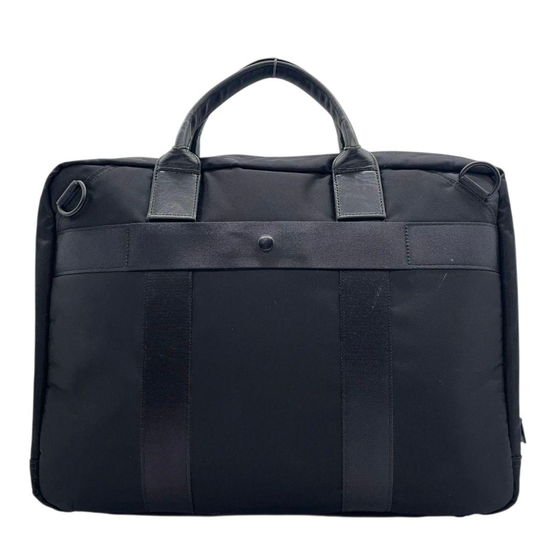 ポーター ビジネスバッグ 黒 ブラック A4収納 2way ナイロン レザー 本革 トートバッグ ハンドバッグ ショルダーバッグ 斜め掛け可 シルバー金具 ロゴタグ 吉田カバン s37