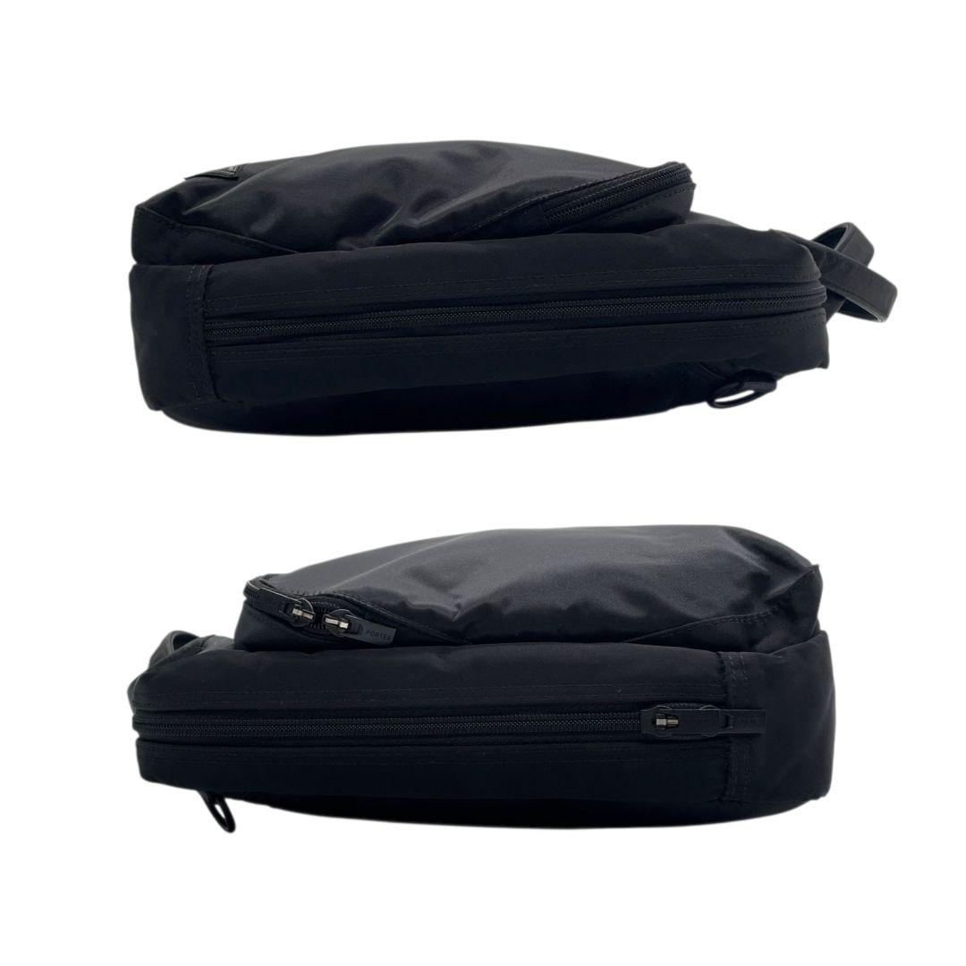 ポーター ビジネスバッグ 黒 ブラック A4収納 2way ナイロン レザー 本革 トートバッグ ハンドバッグ ショルダーバッグ 斜め掛け可 シルバー金具 ロゴタグ 吉田カバン s37