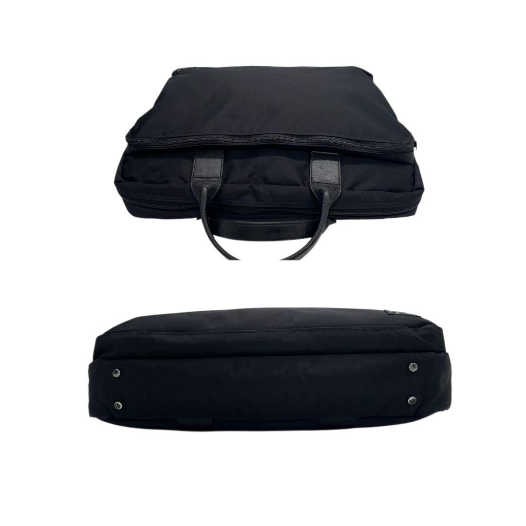 ポーター ビジネスバッグ 黒 ブラック A4収納 2way ナイロン レザー 本革 トートバッグ ハンドバッグ ショルダーバッグ 斜め掛け可 シルバー金具 ロゴタグ 吉田カバン s37