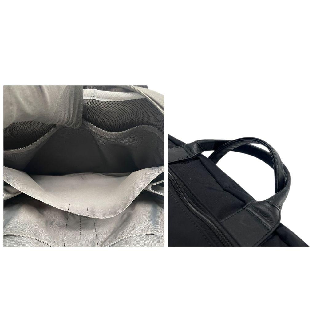 ポーター ビジネスバッグ 黒 ブラック A4収納 2way ナイロン レザー 本革 トートバッグ ハンドバッグ ショルダーバッグ 斜め掛け可 シルバー金具 ロゴタグ 吉田カバン s37