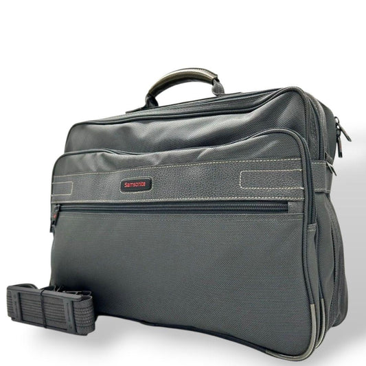 サムソナイト ビジネスバッグ グレー 2way A4収納 自立可 キャンバス トートバッグ ショルダーバッグ 斜め掛け可 ハンドバッグ Samsonite