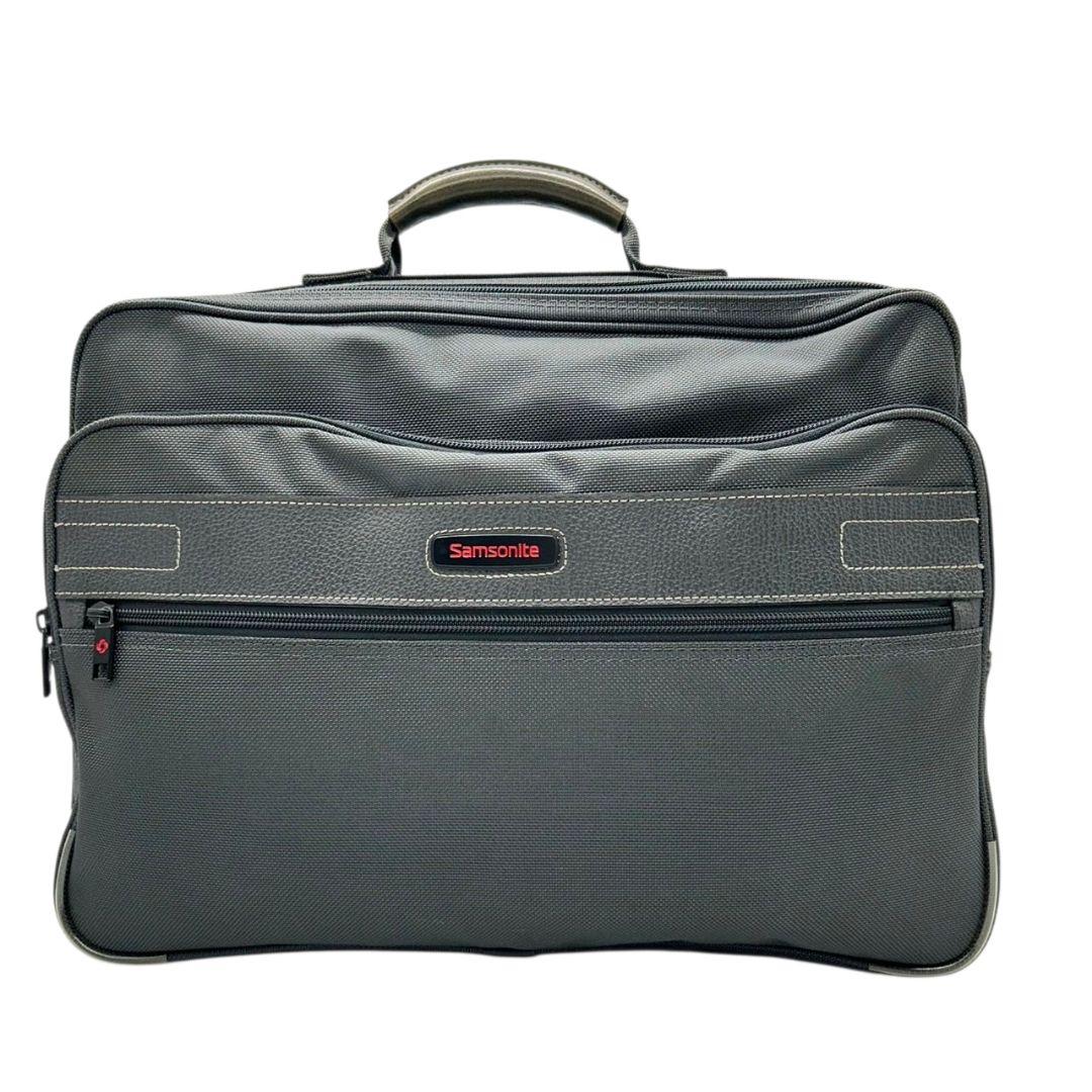 サムソナイト ビジネスバッグ グレー 2way A4収納 自立可 キャンバス トートバッグ ショルダーバッグ 斜め掛け可 ハンドバッグ Samsonite