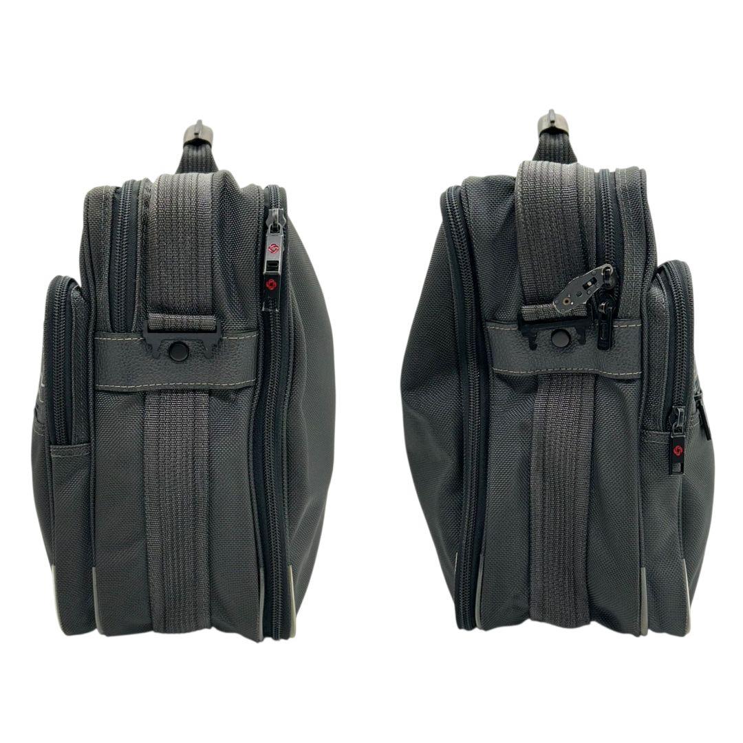 サムソナイト ビジネスバッグ グレー 2way A4収納 自立可 キャンバス トートバッグ ショルダーバッグ 斜め掛け可 ハンドバッグ Samsonite