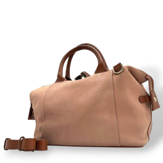 シーバイクロエ ハンドバッグ ピンク ブラウン バイカラー 2way トートバッグ ショルダーバッグ ボストンバッグ 斜め掛け可 レザー 本革 ゴールド金具 s22 SeeByChloe