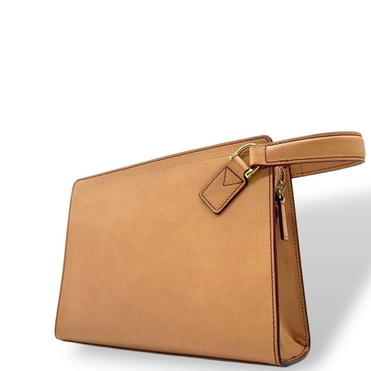 アートウェイ クラッチバッグ 茶 自立可 ARTWAY レザー s20 本革 ブラウン ベージュ ゴールド金具