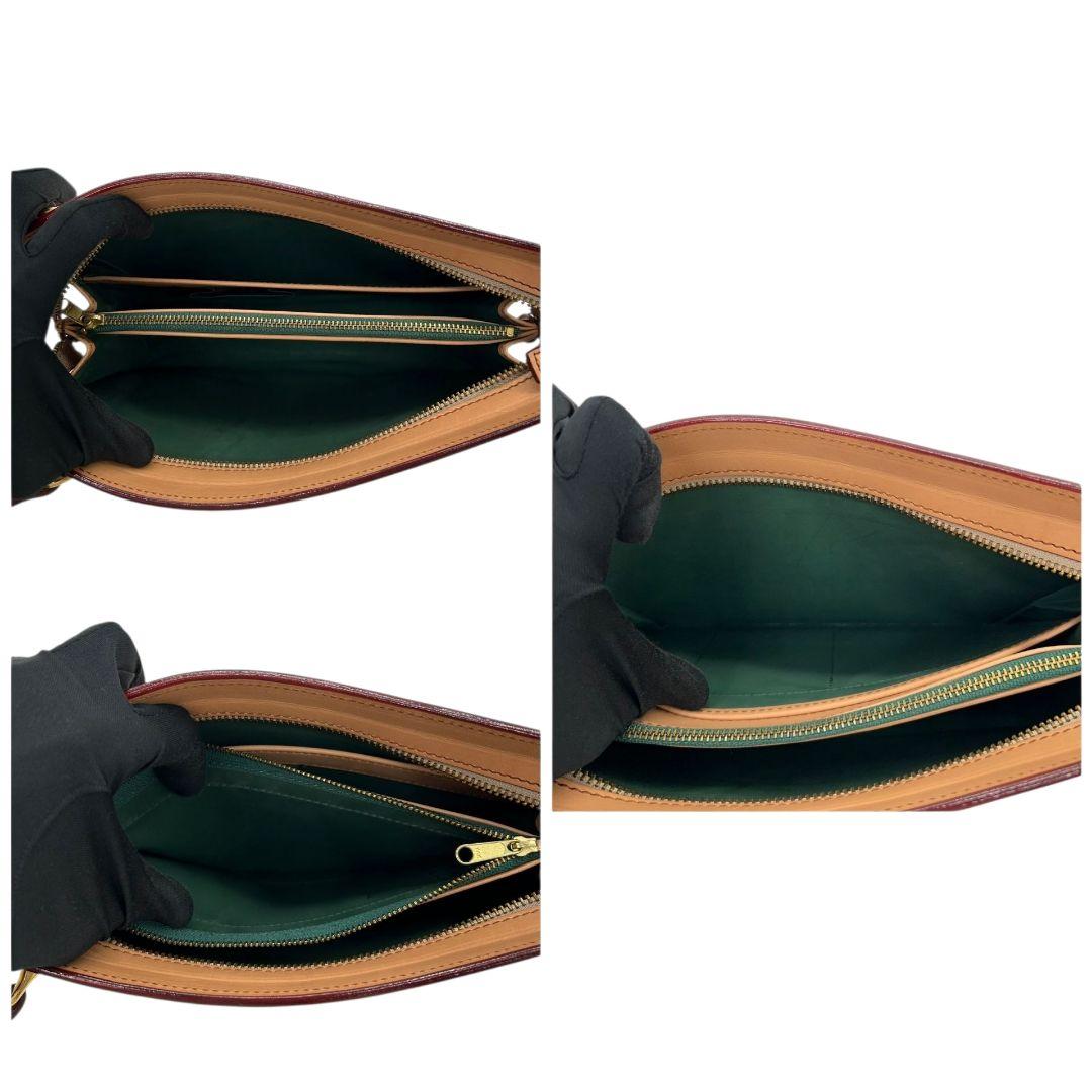 アートウェイ クラッチバッグ 茶 自立可 ARTWAY レザー s20 本革 ブラウン ベージュ ゴールド金具