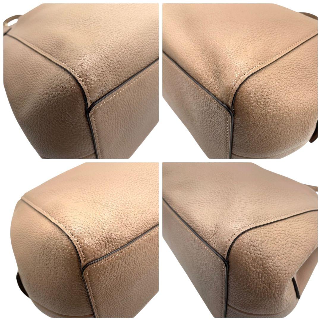 コーチ　トートバッグ　ベージュ　ワンショルダー　レザー　本革　A4収納　s8　ハンドバッグ　肩掛け可　肩かけ可　ゴールド金具　ロゴ　COACH　80268