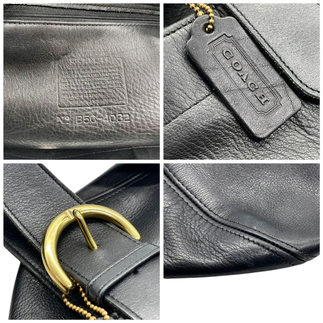 コーチ トートバッグ 黒 オールドコーチ ワンショル A4収納 COACH u12 ハンドバッグ レザー 本革 肩掛け可 肩かけ可 ゴールド金具 ロゴタグ ブラック 上品 クラシック デイリーユース