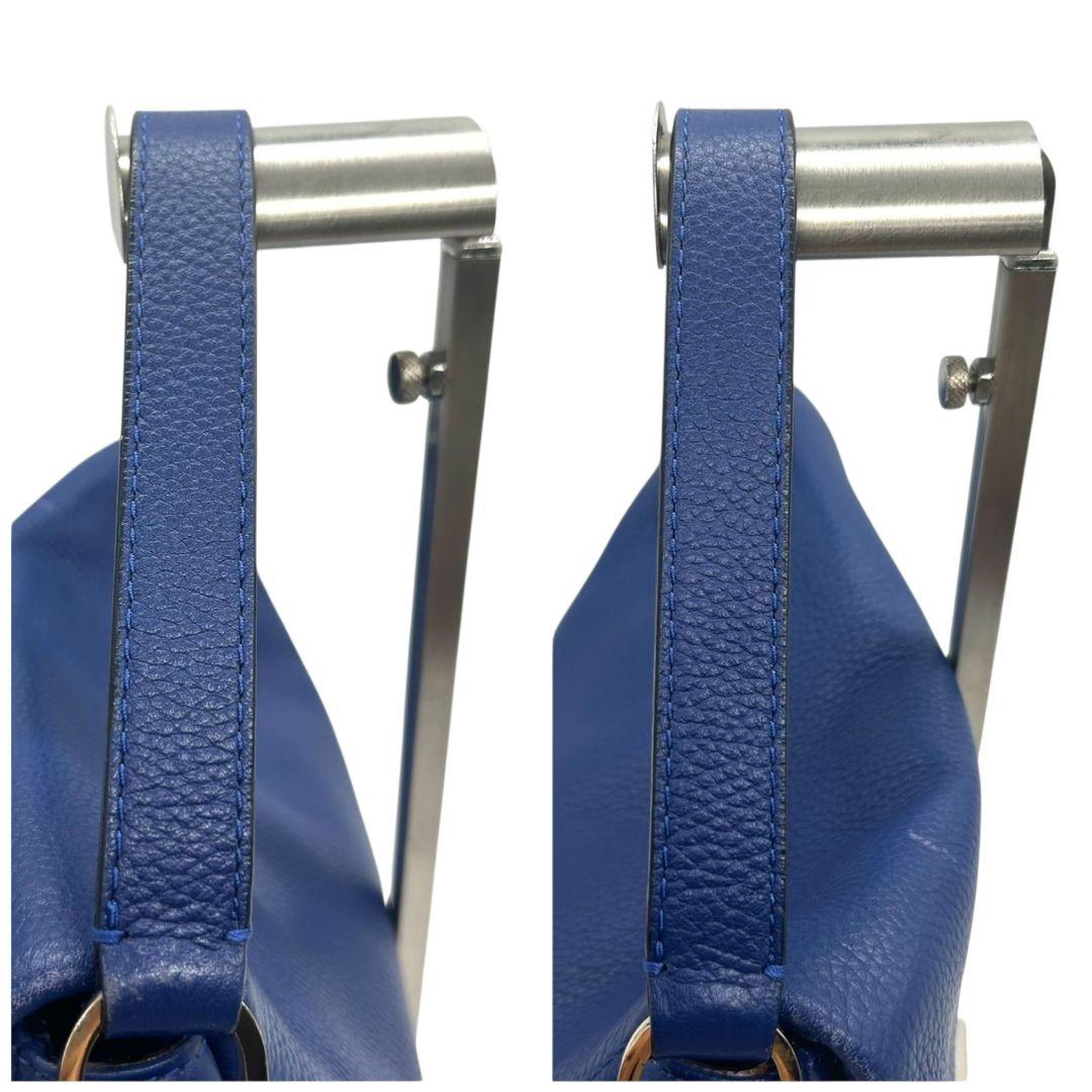 ケイトスペード kate spade ショルダーバッグ 紺 ネイビー フラップ 2way 斜め掛け可 レザー 本革 ハンドバッグ トートバッグ ロゴプレート シルバー金具 s63 レディース