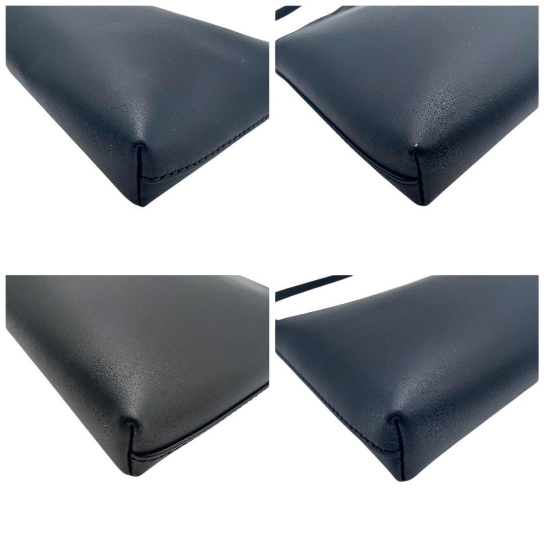 ケイトスペード　ショルダーバッグ　黒　ロゴ　レザー　斜め掛け可　u17　本革　ブラック　ゴールド金具　kate spade