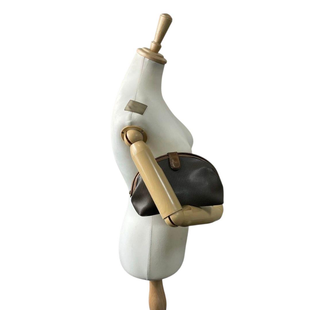 シャルルジョルダン クラッチバッグ カーキ 総柄 ロゴ セカンドバッグ s69 CHARLES JOURDAN シリコン レザー 本革 ロゴプレート