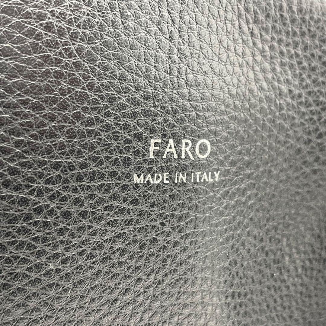 FARO トートバッグ ブラック Cartello Tote Large しぼ革 自立型 A4収納 フォーマル u15 本革 レザー ハンドバッグ ワンショルダーバッグ 肩掛け メンズ レディース ユニセックス 高級革 シルバー金具 ビジネス ファーロ