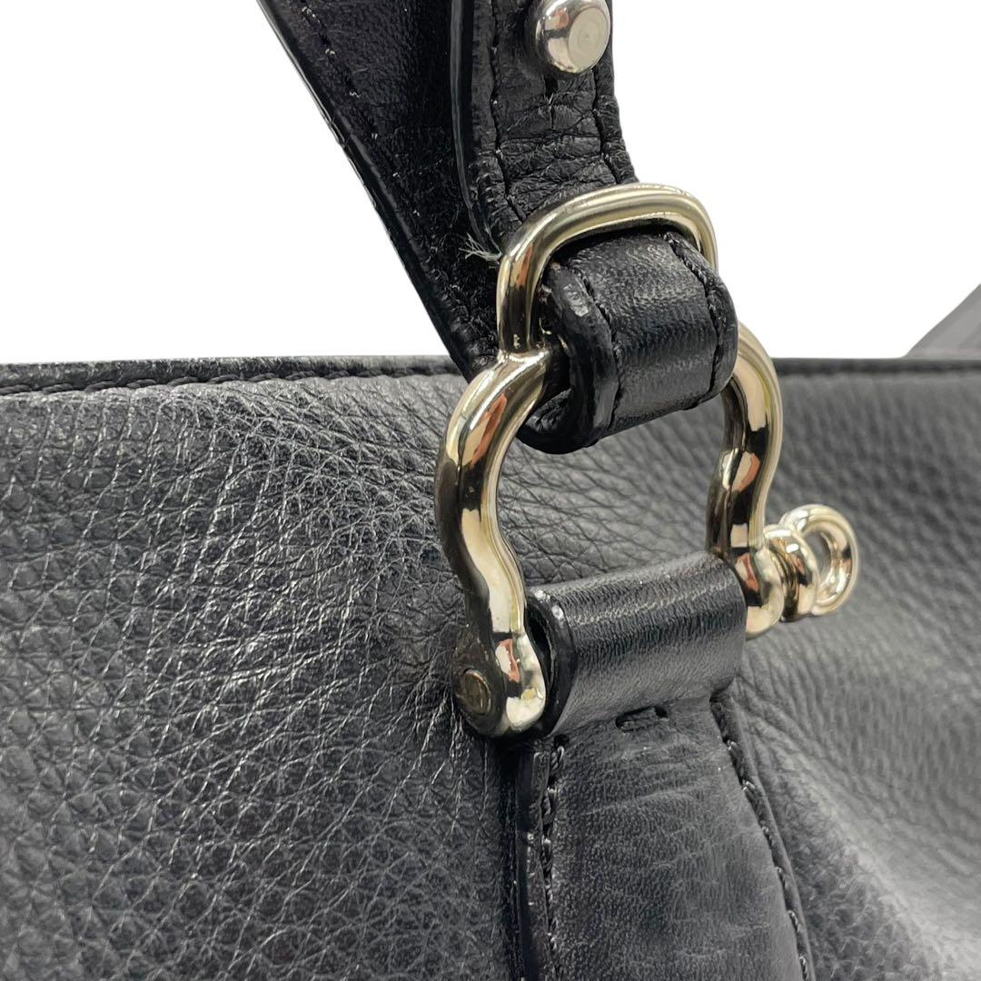 FARO トートバッグ ブラック Cartello Tote Large しぼ革 自立型 A4収納 フォーマル u15 本革 レザー ハンドバッグ ワンショルダーバッグ 肩掛け メンズ レディース ユニセックス 高級革 シルバー金具 ビジネス ファーロ