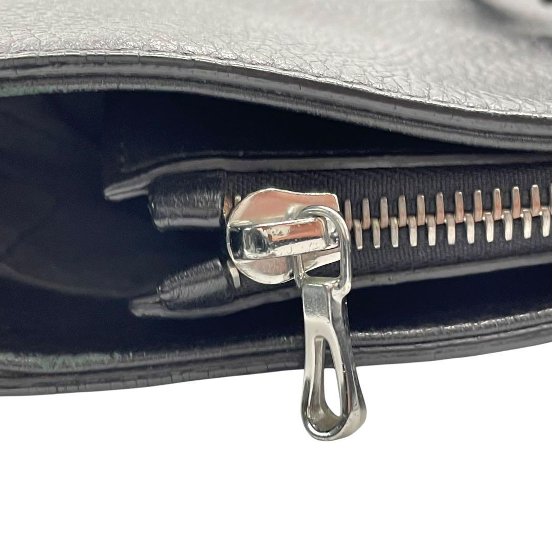 FARO トートバッグ ブラック Cartello Tote Large しぼ革 自立型 A4収納 フォーマル u15 本革 レザー ハンドバッグ ワンショルダーバッグ 肩掛け メンズ レディース ユニセックス 高級革 シルバー金具 ビジネス ファーロ