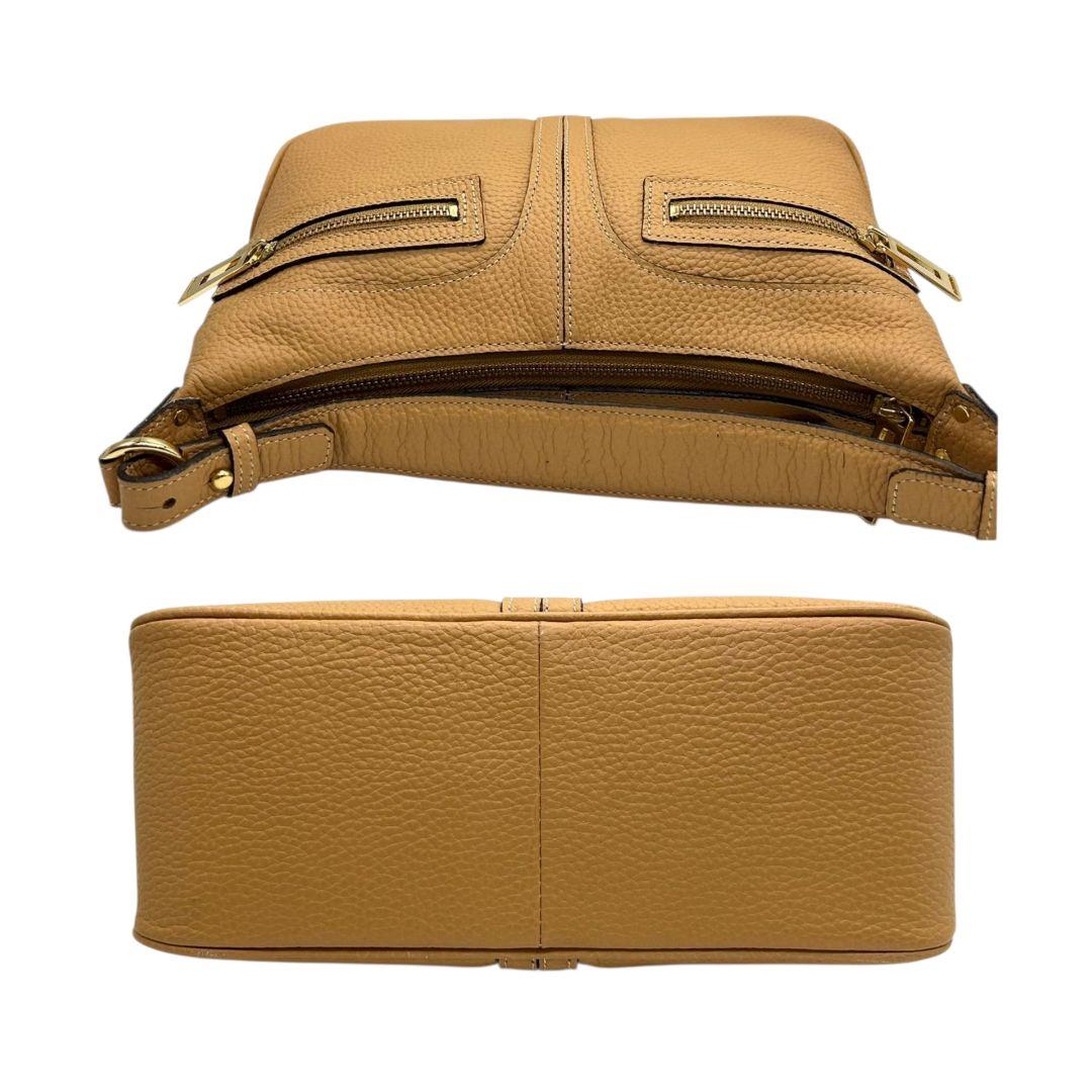 アクセソワ ハンドバッグ 茶 ワンショルダー レザー 本革 トートバッグ 自立可 肩掛け可 肩かけ可 ブラウン ゴールド金具 ADMJ s43 上品 高級感