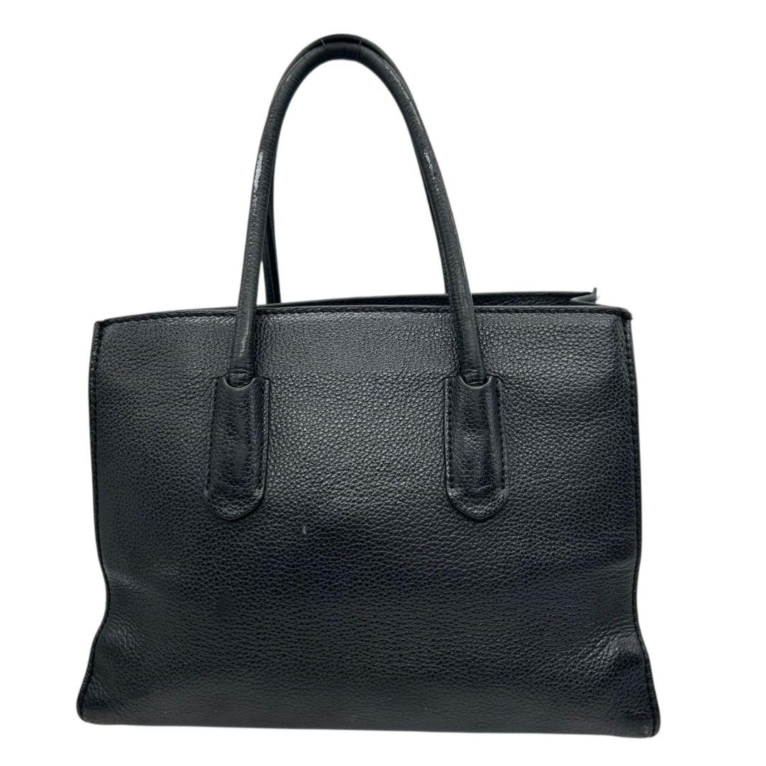 フルラ FURLA ハンドバッグ 黒 ブラック ロゴ 2way A4収納 自立可 レザー 本革 トートバッグ ショルダーバッグ 斜め掛け可 ゴールド金具 s62 レディース