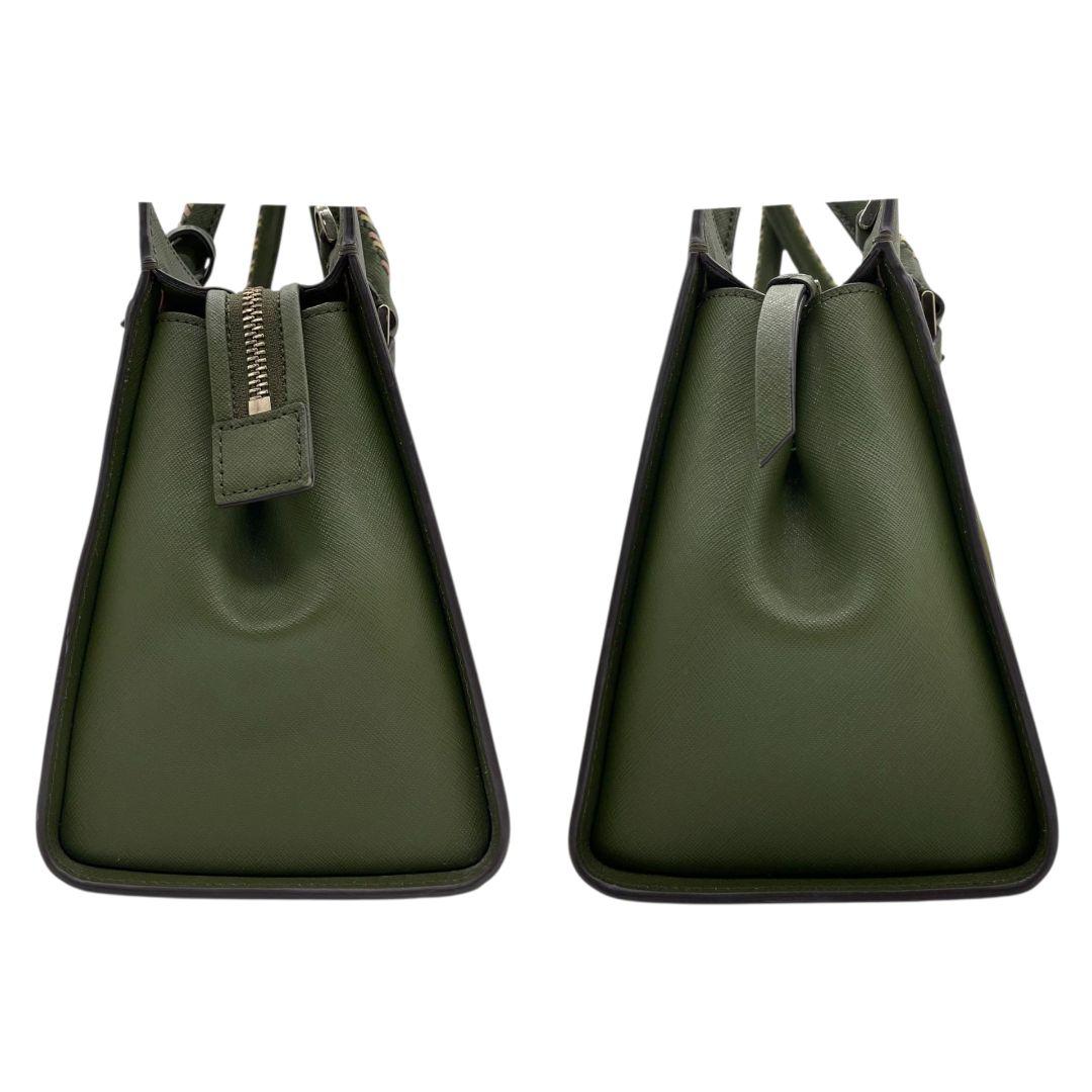 ケイトスペード ハンドバッグ 緑 タッセル 2way ショルダーバッグ レザー u12 トートバッグ 本革 グリーン イエロー ピンク 自立可 斜め掛け可 ゴールド金具 kate spade 上品 可愛い